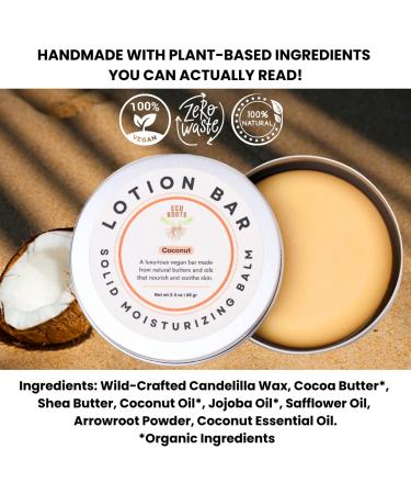 ECO ROOTS Lotion Bar Waterless Lotion Bar Solid Lotion Natural Ingredients - 2.4 Oz - Buy Online on GoSupps.com