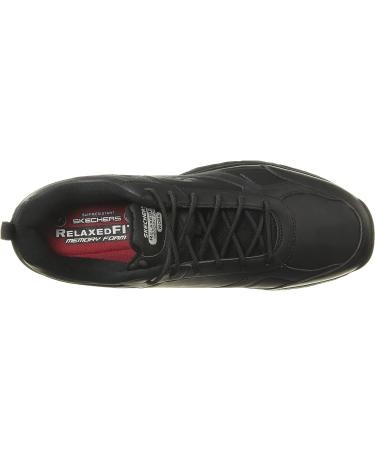 Skechers Men's Dightn Athletic Work Food Service Shoe 10 Wide Black | Non-slip, Comfortable, Durable - Buy Online on GoSupps.com