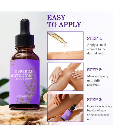 Cyperus Rotundus Skin Serum Natural Organic Cyperus Rotundus Oil Lightweight Soothing Body Oil Natural Soothing and Gentle (2PCS) 1 Fl Oz (Pack of 1) - Buy Online on GoSupps.com