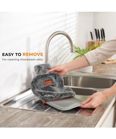 Hot Water Bottle with Cover UK - 2L Hot Water Bag for Pain Relief and Heat Control - Buy Online on GoSupps.com