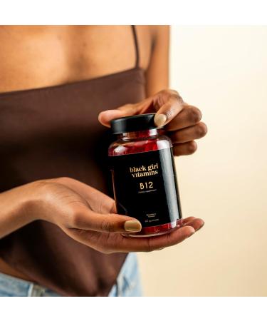 Black Girl Vitamins - Vitamin B12 Gummies for Energy Metabolism & Nervous System Support 1000 mcg Cyancobalamin B12 per Serving Halal & Gluten-Free - 60ct - Buy Online on GoSupps.com