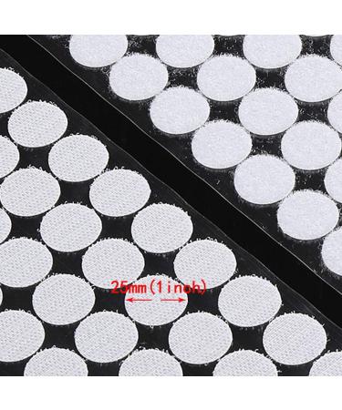 Sticky Back Coins White Self Adhesive Dots 500pcs(250 Pairs) 1 Diameter Hook & Loop Dots Taps Perfect for School  Office White 1Diameter - Buy Online on GoSupps.com