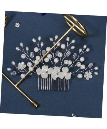 FRCOLOR Heart Rhinestone Hair Clip Wedding Hair Clips Bridal Rhinestone Hair Clips Bride Headpieces for Wedding Flower Girl Hair Accessories Pearl Clips for Hair White Zinc Alloy - Buy Online on GoSupps.com
