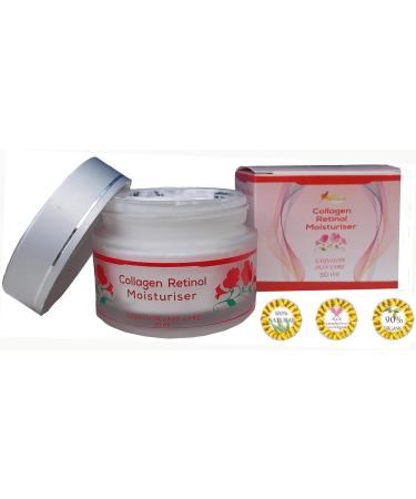 Sweet Willow Collagen Retinol Moisturiser With Vitamin C Hyaluronic Acid Marine Collagen Silk Powder For Maximum Hydration & Silky Smooth Skin - Stimulate Cell Regeneration and Collagen Production Restore Elasticity and Improve Radiance for a More Youthfu - Buy Online on GoSupps.com