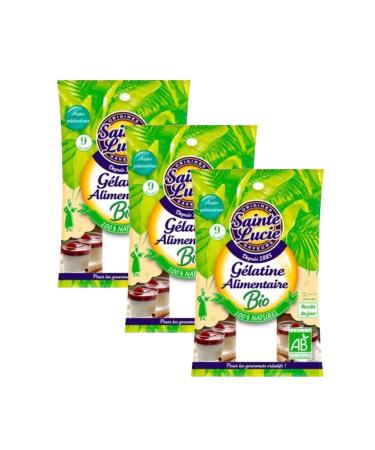 Sainte Lucie Sainte Lucie Organic Gelatin 11 g - Pack of 3