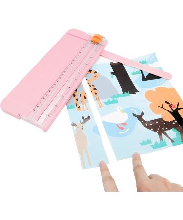Paper Cutter A5 Paper Trimmer Titanium Scrapbooking Tool with 1pcs Replacement Cutting Blade for Scrapbooking  Picture Cutting  Label Design  Photos Comes with a Replacement Cutting Blade Blade Pink - Buy Online on GoSupps.com