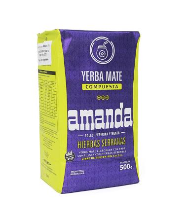 Amanda Yerba Mate Tea Compuesta Hierbas 0.5kg | Authentic Argentine Mate | Detox & Energy Boost | International Shipping - Buy Online on GoSupps.com