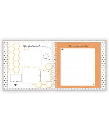 Luxury Honey Bee Baby Memory Book - Capture Precious First Year Moments - Keepsake Pregnancy & Baby Record Album - Buy Online on GoSupps.com