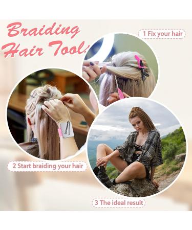 19-Piece Wooden Hair Braid Rack Set with Clips and Comb - Hair Braiding Tools Kit for Easy Styling - Buy Online on GoSupps.com