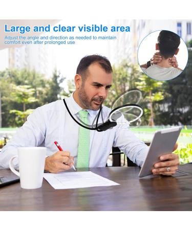 Magnifying Glass with Light Hands Free Magnifying Glass for Reading Neck Wear Magnifier for Reading Books Sewing Cross Stitching Low Vision Seniors - Buy Online on GoSupps.com