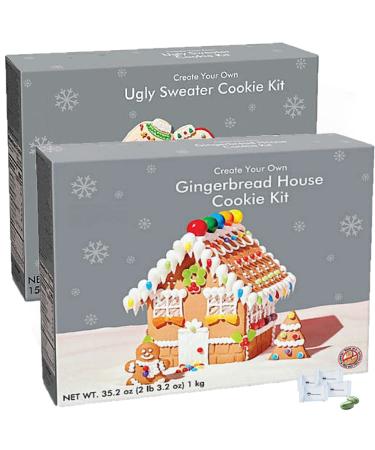 Create-A-Treat E-Z Build Gingerbread Houses, Value 2-Pack, 46.1 ounces