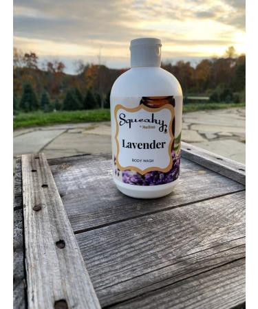 Squeaky by Mom Bomb Lavender Body Wash - 16 Ounce | Nourishing Essential Oils for Soft Skin - Buy Online on GoSupps.com