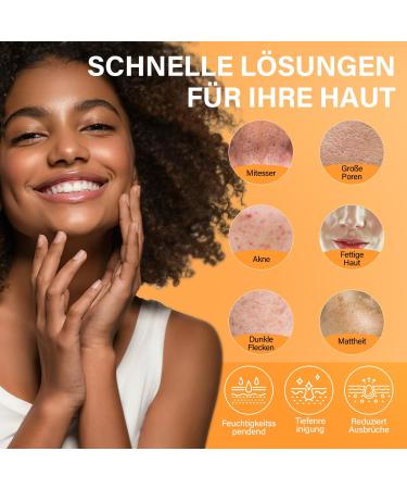 ulluxe Facial Mask Set Turmeric Vitamin C clay mask facial mask with salicylic acid Dead Sea mud facial clay mask for cleaning pores against blackheads dark spots 3x80g - Buy Online on GoSupps.com