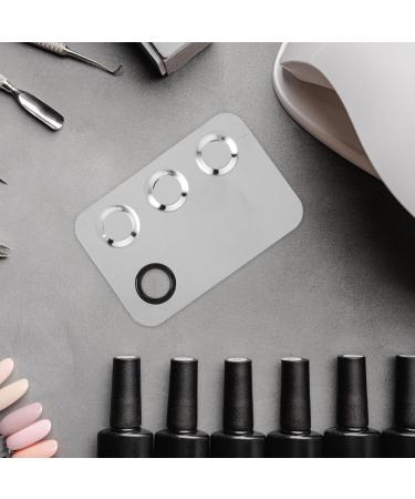 Stainless Steel Makeup Mixing Palette - Metal Foundation Tray for Cosmetics & Nail Art (5.89x3.93 Inch - Buy Online on GoSupps.com