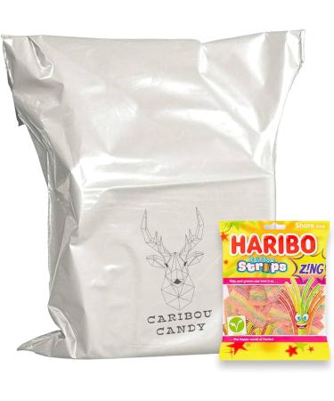 Rainbow Strips Zing Gummy Fizzy Belts - Strawberry, Apple, Lemon & Tropical - 260g (2 x 130g Share Bags) - Buy Online on GoSupps.com