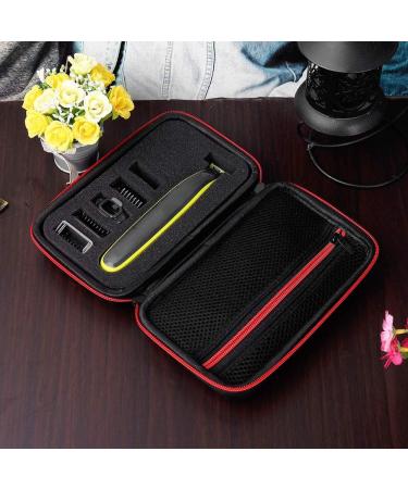 Nylon TPU Electrical Organizer Bag for QP2520 Shaving Tools - Men's Hair Shaver Microphone Storage Case in Black & Green/Red - Buy Online on GoSupps.com