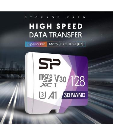 Silicon Power 128GB Micro SD Card U3 SDXC with Adapter | High Speed Memory Card for Cams, Steam Deck, DJI Pocket 2 & Drones - Buy Online on GoSupps.com