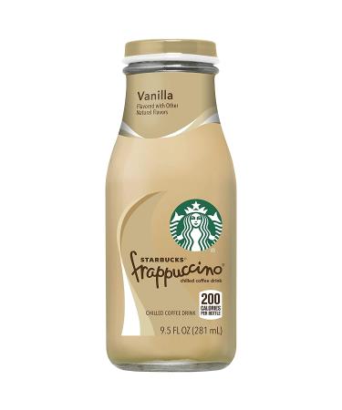 Starbucks Frappuccino Vanilla Coffee Beverage 9.5 oz Glass Bottles - 4 Pack - Buy Online on GoSupps.com