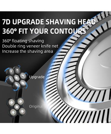 Upgrade Your Grooming: 7D Electric Head Shaver for Bald Men - Wet/Dry Razor Nose & Ear Trimmer LED Display - Buy Online on GoSupps.com