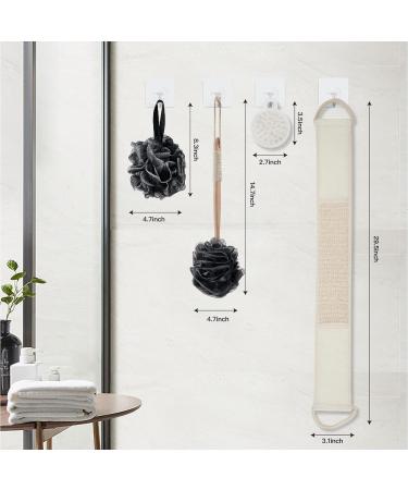 8-Pack Bath Brush Set - Long Handled Exfoliating Back Scrubber, Shower Loofah Sponge, Scalp Massager - Men and Women - Buy Online on GoSupps.com