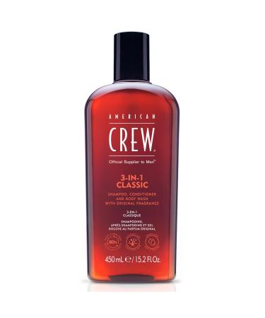 American Crew 3-in-1 Shampoo/Conditioner and Body Wash 450 ml Sage 450 ml (Pack of 1)