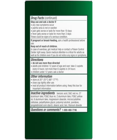 Excedrin Tension Headache Relief Caplets - 100 Count, Head, Neck, and Shoulder Pain Relief - Buy Online on GoSupps.com