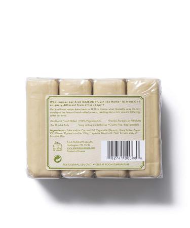 A La Maison Rosemary Mint Bar Soap 3.5 oz - Pack of 12 | Triple French Milled All Natural Soap for Men and Women | Moisturizing Face and Body Soap - Pack of 3 - Buy Online on GoSupps.com