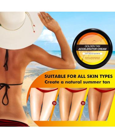  FRDUGA Natural self-tanning instant cream for body and face 100g x 2 - Buy Online on GoSupps.com