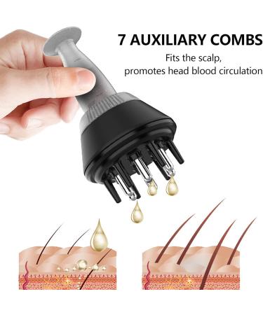 Greensen Scalp Applicator Comb - 7 Combs Hair Conditioner Massager Brush for Nutrient Solutions | Lightweight & Effective - Buy Online on GoSupps.com