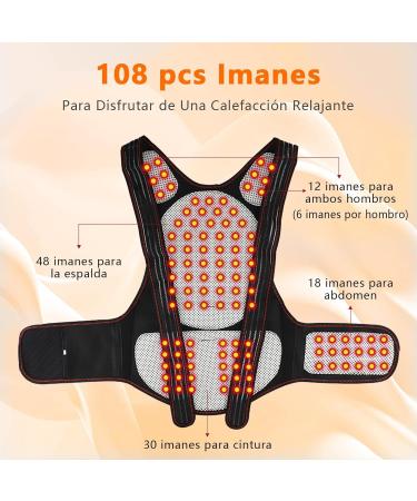 Buy Magnetic Self-Heating Vest for Pain Relief - Shoulder Straps Back Brace & Posture Corrector for Elderly Men & Women - Thermal Tank Top in Black (XL/X XL - Buy Online on GoSupps.com