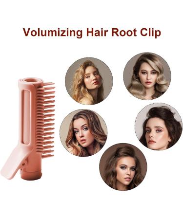 Hair Root Retractable Hair Volumizing Styling Tool 2-in-1 Curling Comb Curlers on Top of Head Retractable Curling Comb Grip Hair Root Volume Hair Styling Tools for Home Travel Pink - Buy Online on GoSupps.com