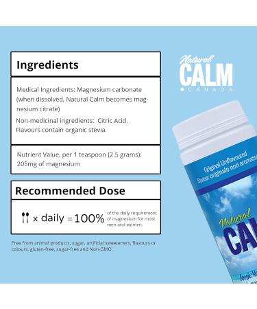 Natural Vitality Natural Calm Ionic Magnesium Citrate Powder 8 OZ - Essential Relaxation Supplement - Buy Online on GoSupps.com