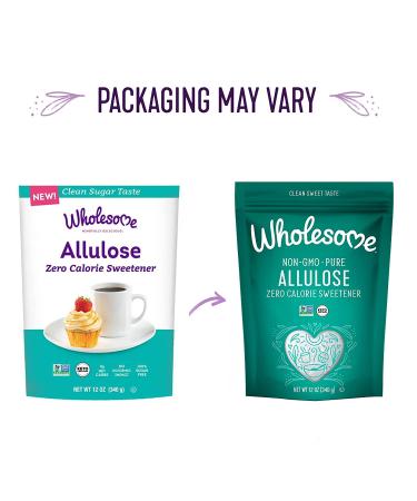 Wholesome Sweeteners Allulose Zero Calorie Granulated Sweetener - Non GMO, Gluten Free, Vegan - 12 oz - Buy Online on GoSupps.com