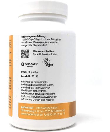 Buy Woscha Choline & Inositol 120 Embo-CAPS (118g) | Vegan Dietary Supplement for Optimal Health - Fast Worldwide Shipping - Buy Online on GoSupps.com