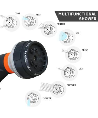 AZXJC Portable Camping Shower 5 Gallons with Rechargeable Air Pump, 8 Spray Modes, Solar Heating, Built-in Thermometer for Beach, Camping, Hiking - Buy Online on GoSupps.com
