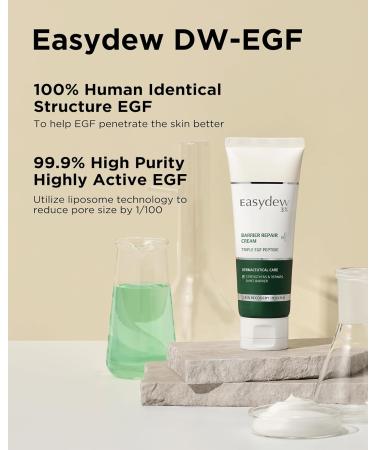 EASYDEW Barrier Repair Cream - Intense Hydration & Skin Barrier Restoration Moisturizer with Cica Hyaluronic Acid & Collagen - 1.69 fl. oz - Ideal for Damaged Skin - Buy Online on GoSupps.com