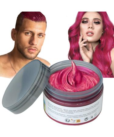 Hair Color Wax Natural Matte Hairstyle for Party Cosplay Halloween (Red)