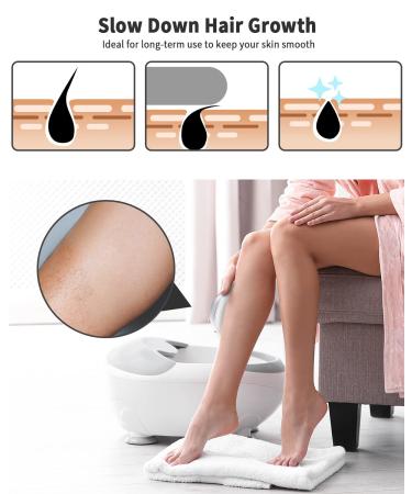 VANWIN Crystal Hair Eraser - Painless Hair Remover & Skincare Tool for Men and Women - Portable & Reusable Epilator - Silver - Buy Online on GoSupps.com