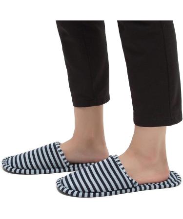 Non-Disposable Cotton Travel Slippers | Portable Spa Hotel Indoor Slippers | Women's Size 8-11, Men's Size 6-9 - Buy Online on GoSupps.com