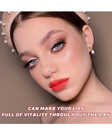 Lip Glow Oil Set 2 Pcs - Plumping, Hydrating, Non-Sticky Lip Gloss Oil - Nourishing Tinted Lip Balm - Soothes Dry Lips - Honey & Cherry Tint - Buy Online on GoSupps.com