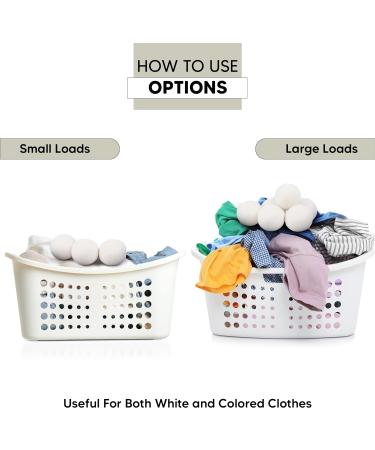 RAYTRADE 100% Organic New Zealand Wool Dryer Balls - 6 Pack | Reduce Wrinkles & Save Drying Time | Natural Fabric Softener | Reusable | Stocking Stuffer Gift - Buy Online on GoSupps.com