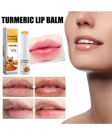 Lip Lightening for Dark Lips, Turmeric Lip Balm, Moisturizing Lip Care for Dry Lips, Lip Exfoliator Scrub for Lip Softening & Hydration (2PC) - Buy Online on GoSupps.com