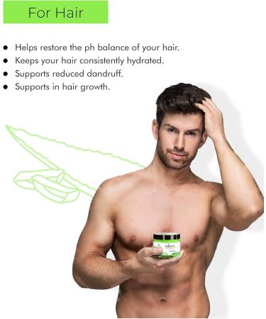 Pure Aloe Vera Gel with Cucumber and Vitamin E | For Skin and Hair 200g Pack - Buy Online on GoSupps.com