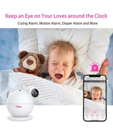iBaby M8 2K Smart Baby Monitor with 355 Pan, 110 Tilt, 2-Way Talk, Video, Moonlight Projector, Temperature/Humidity Alerts - iOS/Android - Motion and Crying Alerts - Buy Online on GoSupps.com