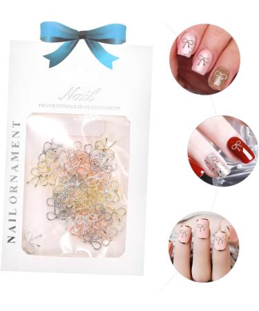 POPETPOP 1 Nail Decoration Metal Nail Jewelry Ring Ornament Metal Nail Studs Bowknot Nail Studs Nails Decoration Metal Nail Art Stickers Nail Art Gems Nail Art Studs Rivet Alloy Bow Tie 12.4X7.2X0.2cm As Shown - Buy Online on GoSupps.com