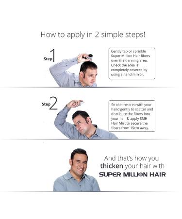 Super Million Hair 15g - No.2 Dark Brown: Instant Hair Loss Concealer - Buy Online on GoSupps.com
