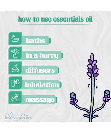 Divina F rmula 100% Pure Essential Oils Kit | Vegan & Cruelty-Free Aromatherapy Oils for Massage Bath Diffusers | Lavandin 3x10ml - International Shipping Available - Buy Online on GoSupps.com