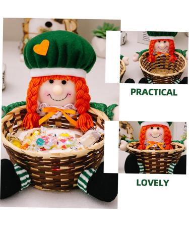 OUNONA 2pcs Basket St. Patrick's Basket St. Patrick's Candy Basket - Buy Online on GoSupps.com