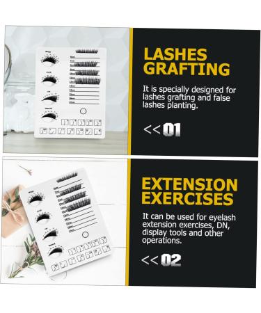 Buy 1pc Eyelash Display Board - Lash Extension Tools & Accessories | White Acrylic Eyelash Tray for False Lashes - Buy Online on GoSupps.com