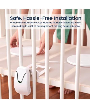 Babysense 7 Under-Mattress Baby Monitor - Real Time Movement Tracking & Monitoring | Non-Contact Monitor with 2 Sensor Pads for Full Crib Coverage | Safe Sleep Solution - No Wearables or WiFi - Buy Online on GoSupps.com
